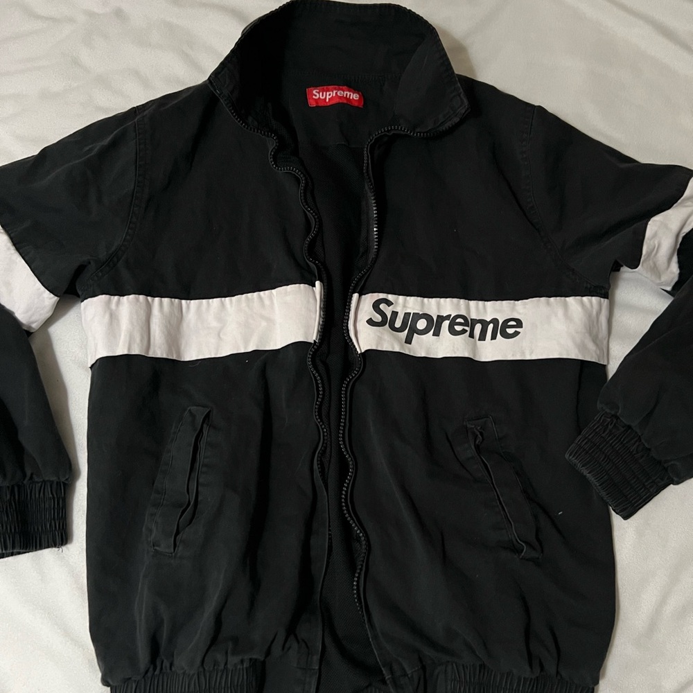 Black and White Windbreaker Jacket